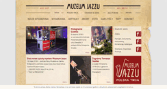 Desktop Screenshot of muzeumjazzu.pl